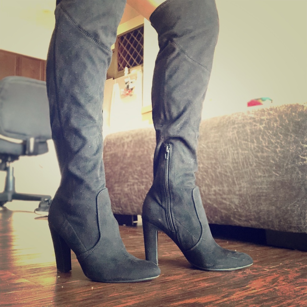 Knee high heels
